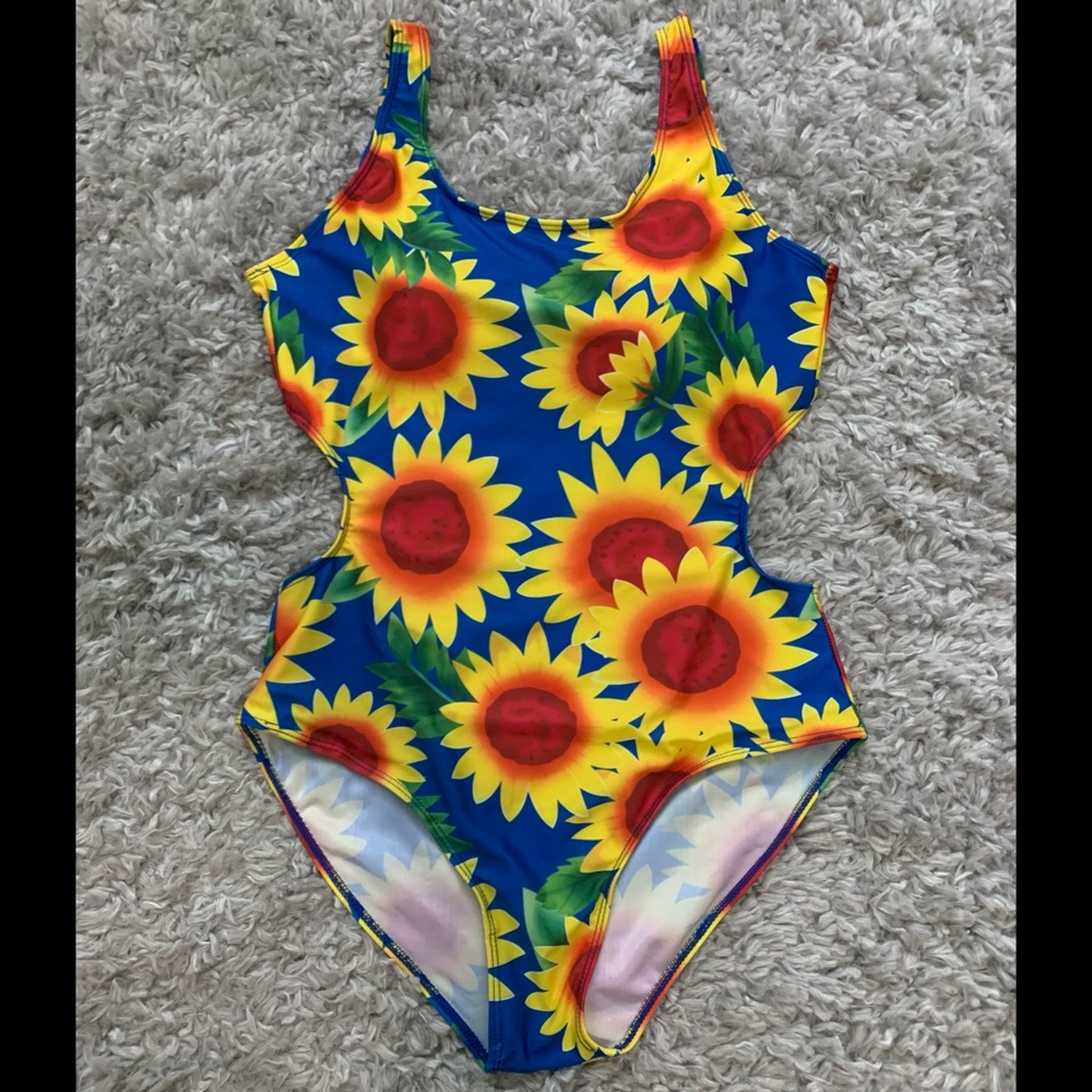 Sunflower Open Back One Piece